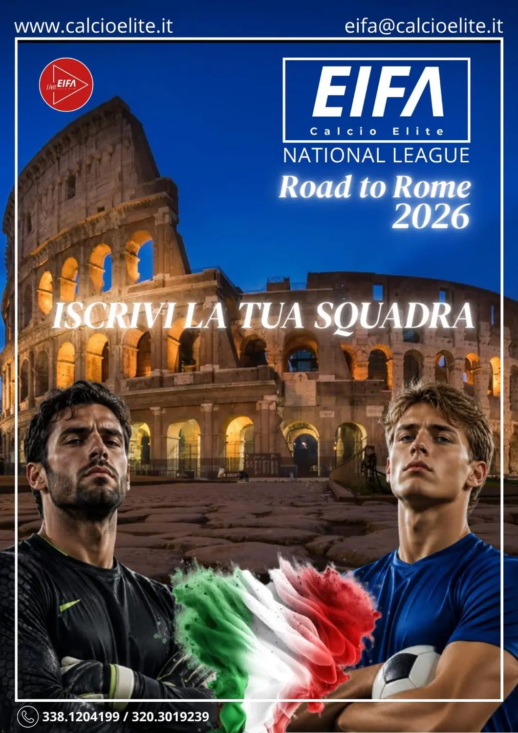 Locandina EIFA National Road to Rome